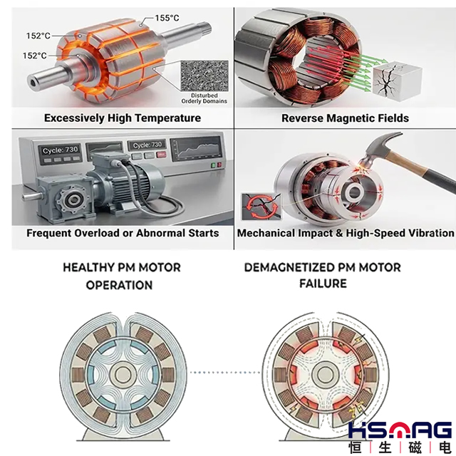Why do Permanent Magnet Motors Demagnetize?
